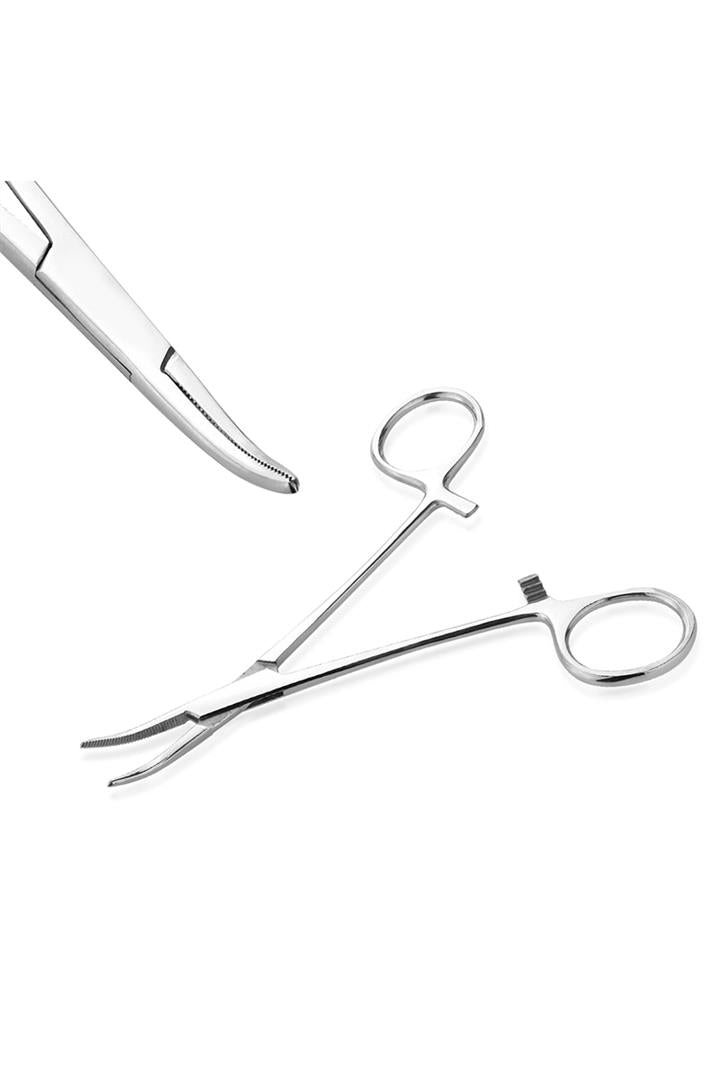 STAINLESS STEEL HEMOSTAT CURVED, STRAIGHT TIP FORCEPS TOOLS